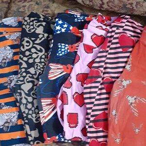 Bundle of 6 lularoe os leggings
